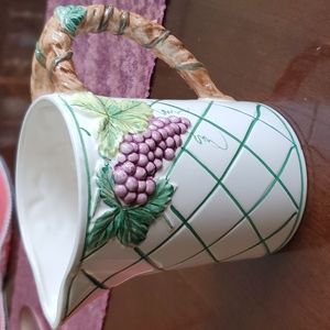 Vintage Grapes Pitcher
